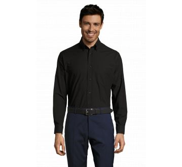 CHEMISE BOSTON HOMME MANCHES LONGUES 16000 - SOL'S