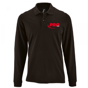 LOT DE 3 POLOS MANCHES LONGUES PERFECT HOMME NOIR PRO&CIE