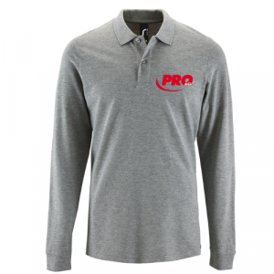 LOT DE 3 POLOS MANCHES LONGUES PERFECT HOMME GRIS CHINE...