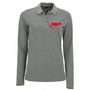 LOT DE 3 POLOS MANCHES LONGUES PERFECT FEMME GRIS CHINE...