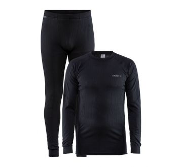 ENSEMBLE TEE-SHIRT/CALECON  NOIR CORE WARM/CORE...