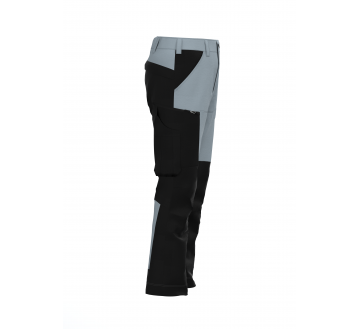 PANTALON DE TRAVAIL E-SUN GRIS/NOIR STRETCH...