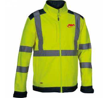 VESTE SOFSHELL HAUTE VISIBILITE PRO&CIE
