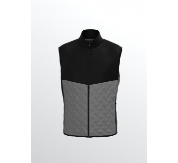 GILET MATELASSE E-CHILL GRIS/NOIR OEKOTEX - EPIC