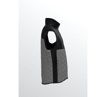 GILET MATELASSE E-CHILL GRIS/NOIR OEKOTEX - EPIC