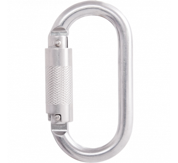 MOUSQUETON ACIER A VERROUILLAGE AUTO 1/4...