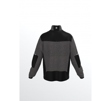 VESTE POLAIRE E-FROST GRIS/NOIR 380GRS OEKOTEX...