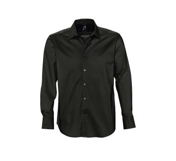 CHEMISE BRIGHTON HOMME 17000 NOIR FACE- SOL'S